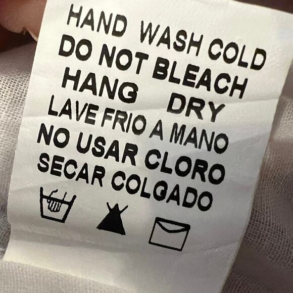 Papermoon 100% cotton plaid chopped hem drawstring shorts, gauze liner Size M - Picture 11 of 12